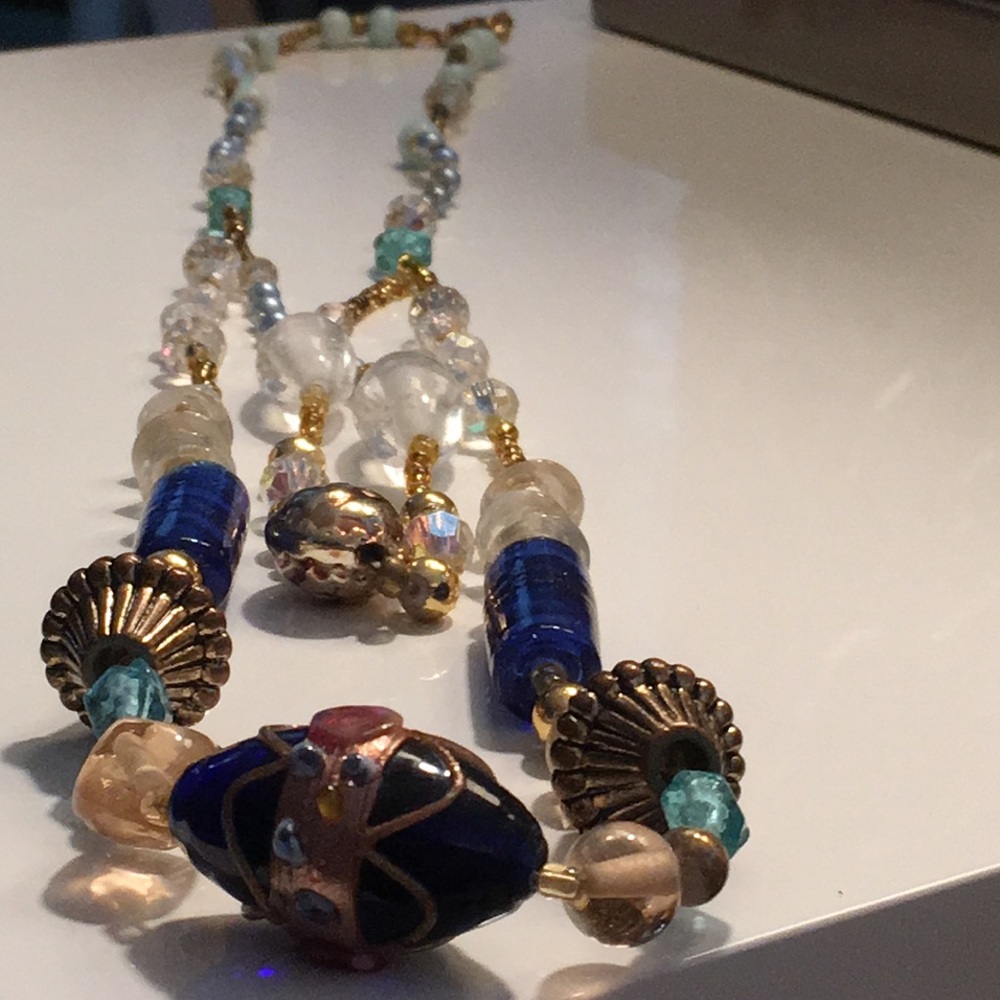 CLEARANCE Venitian Glass bead necklace